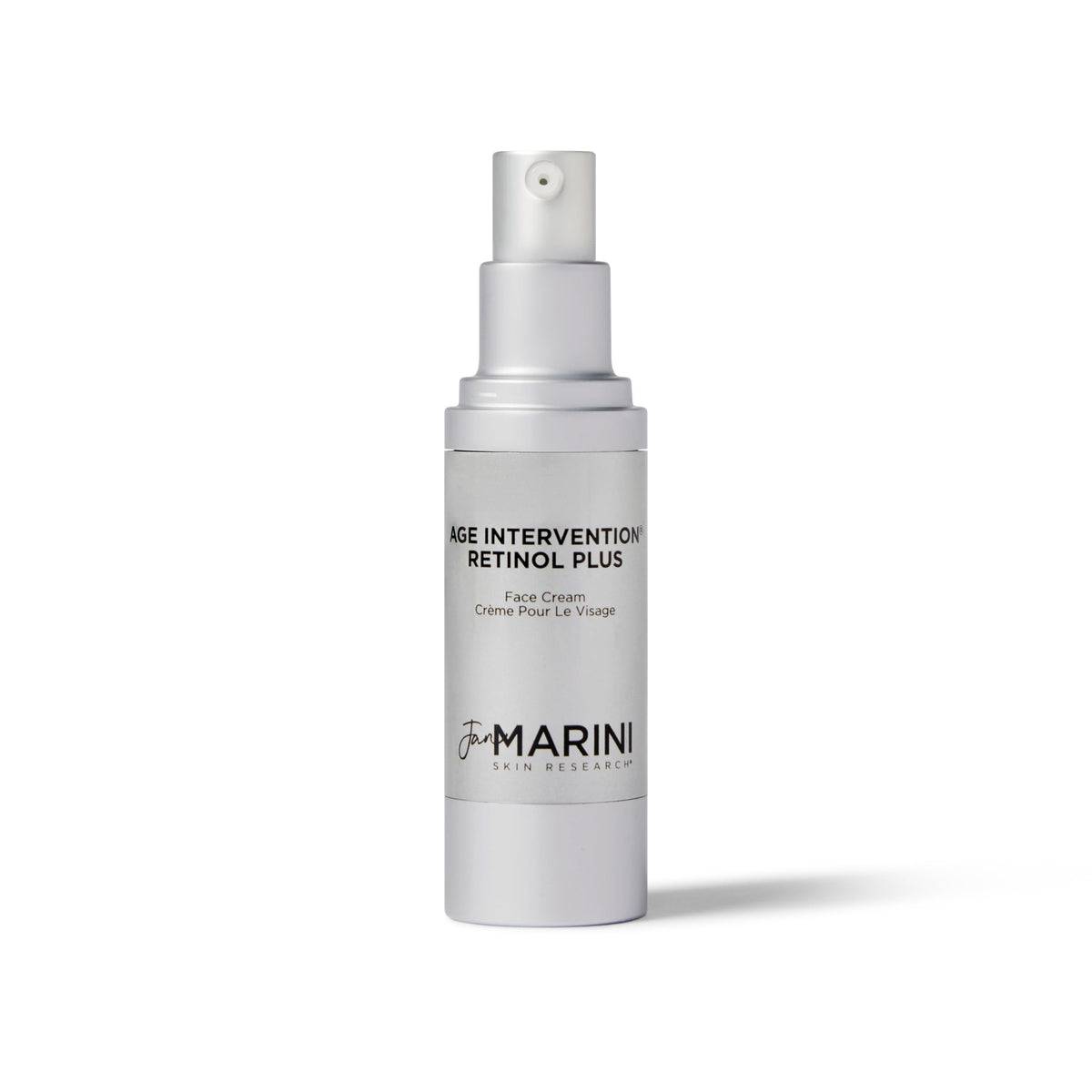 Jan Marini Age Intervention Retinol Plus 1oz packaging signals premium anti-aging care.