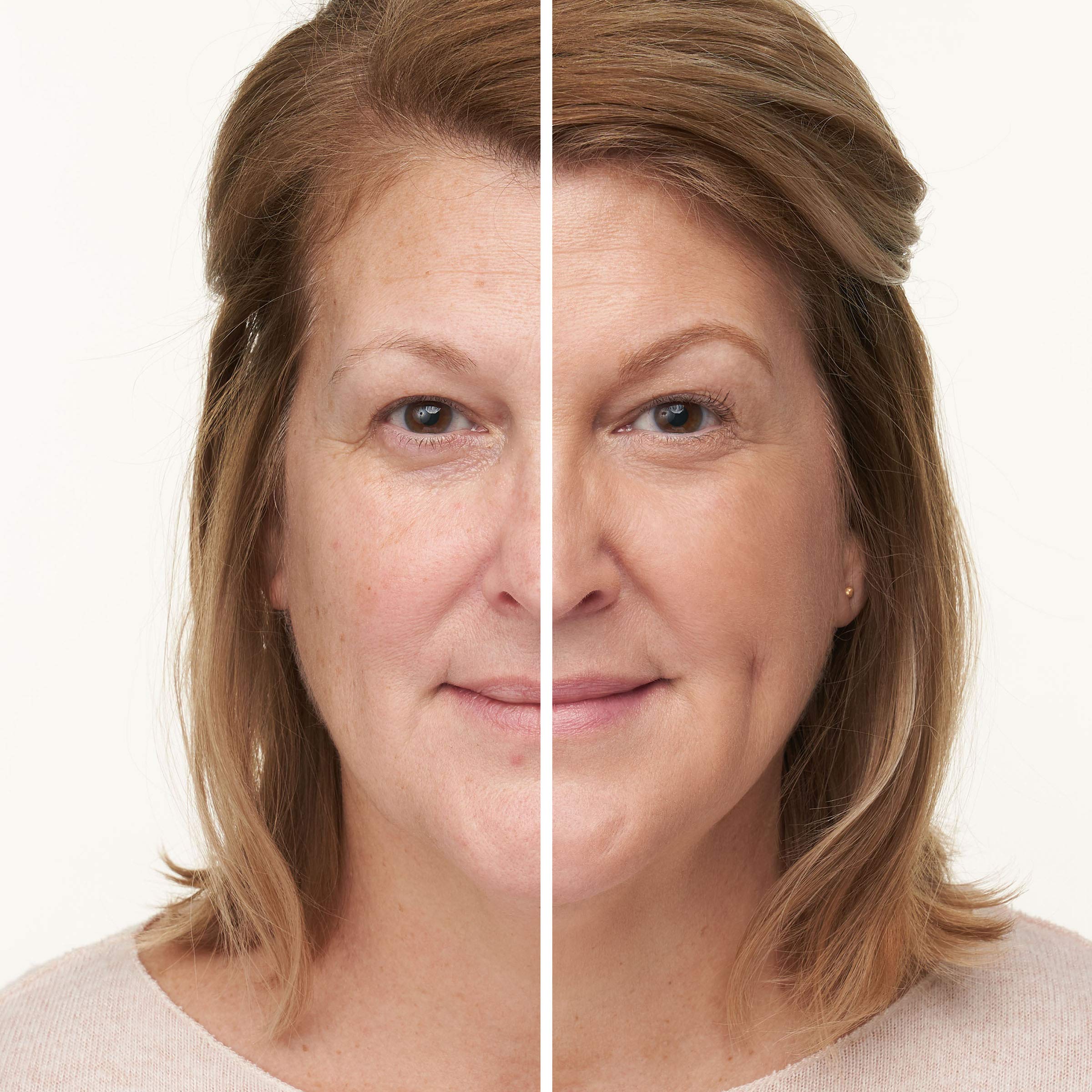 Jane Iredale Amazing Base luminous finish enhances natural glow on skin.