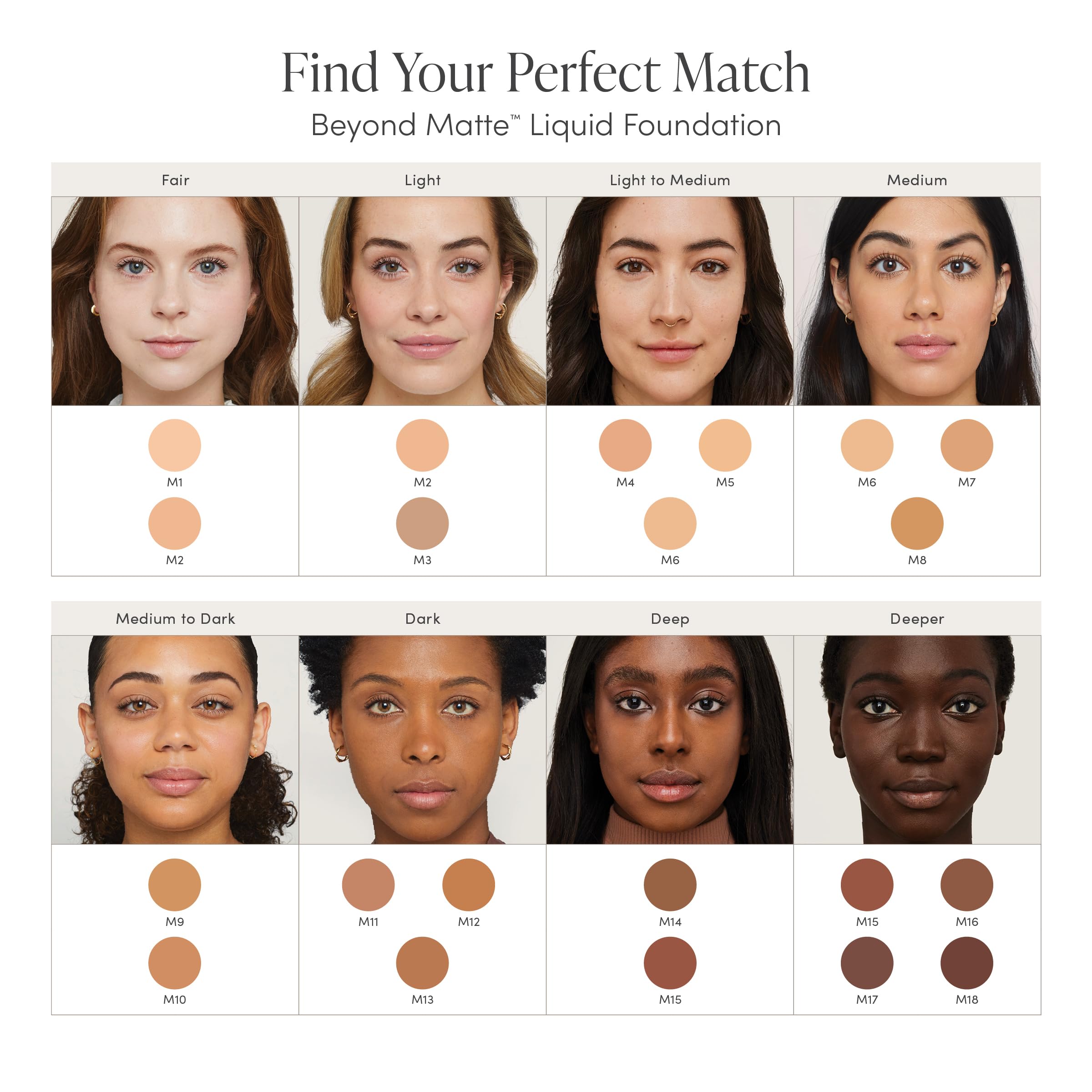 Jane Iredale Beyond Matte finish minimizes shine and pore visibility.