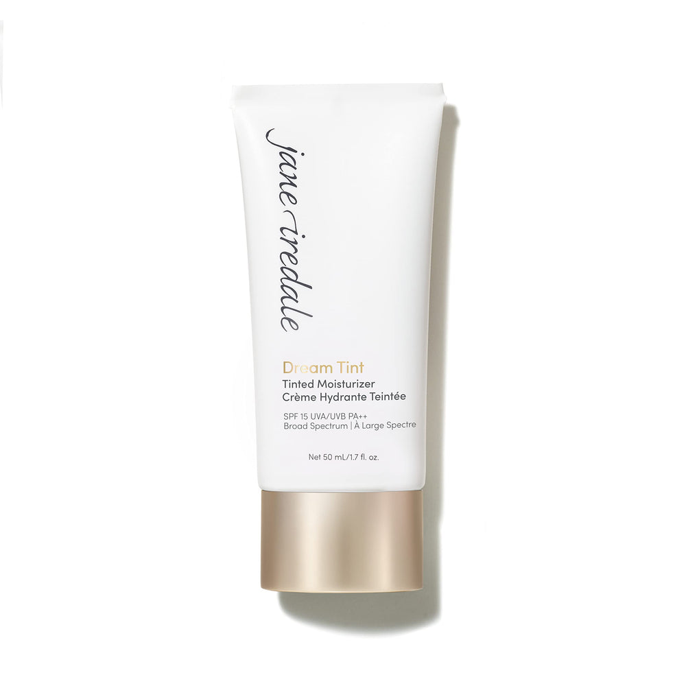 Jane Iredale Dream Tint medium tube front offers lightweight coverage and hydration.