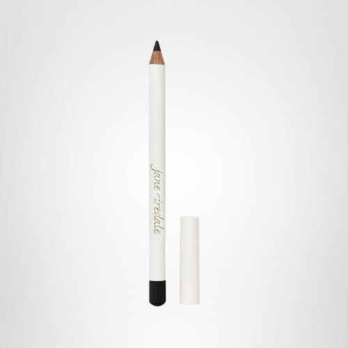 Jane Iredale Eye Pencil Basic Black defines brows with even, long-lasting color.