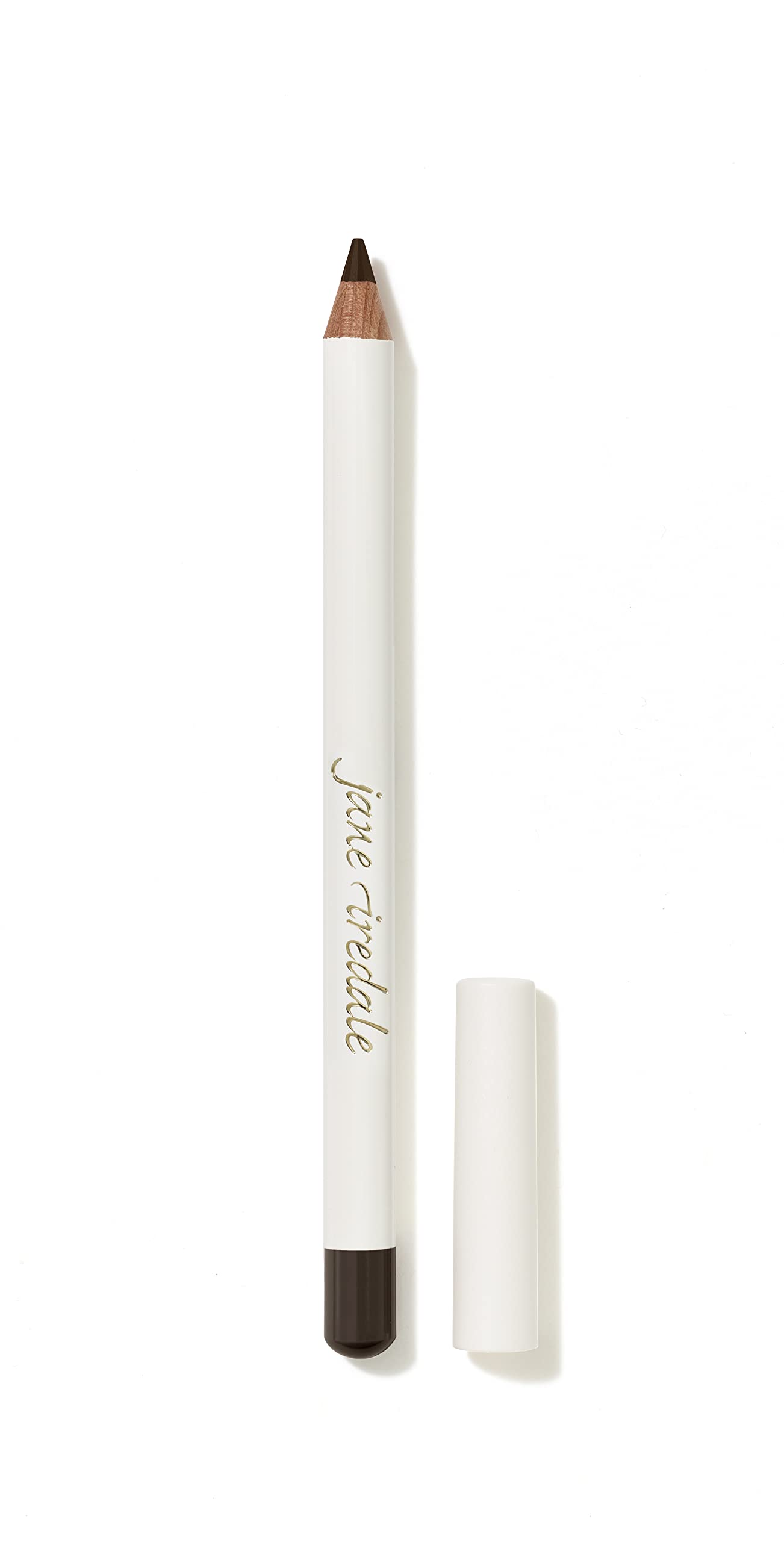 Jane Iredale Eye Pencil black closeup showing smooth glide for delicate skin.