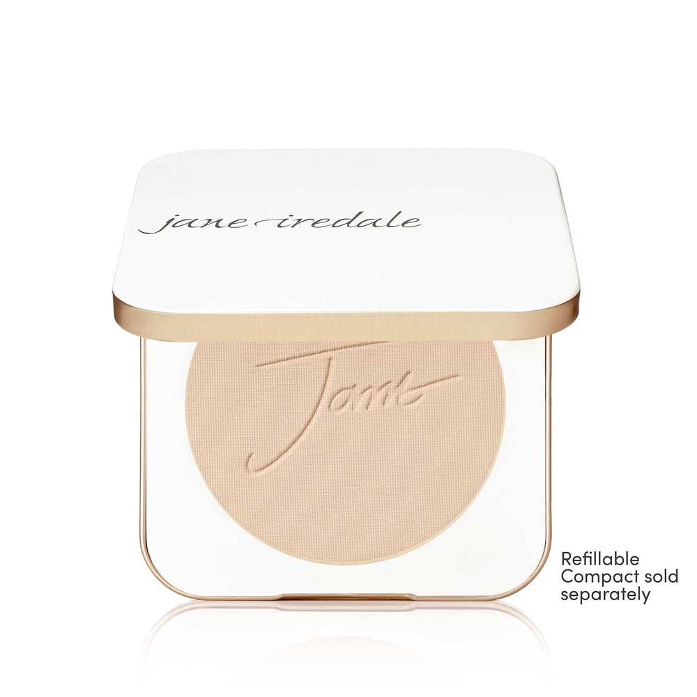 Jane Iredale Pure SPF 20 pressed powder water resistance up to 40 minutes.