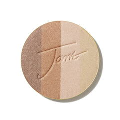Jane Iredale PureBronze Shimmer Bronzer Palette refill front view for radiant glow.