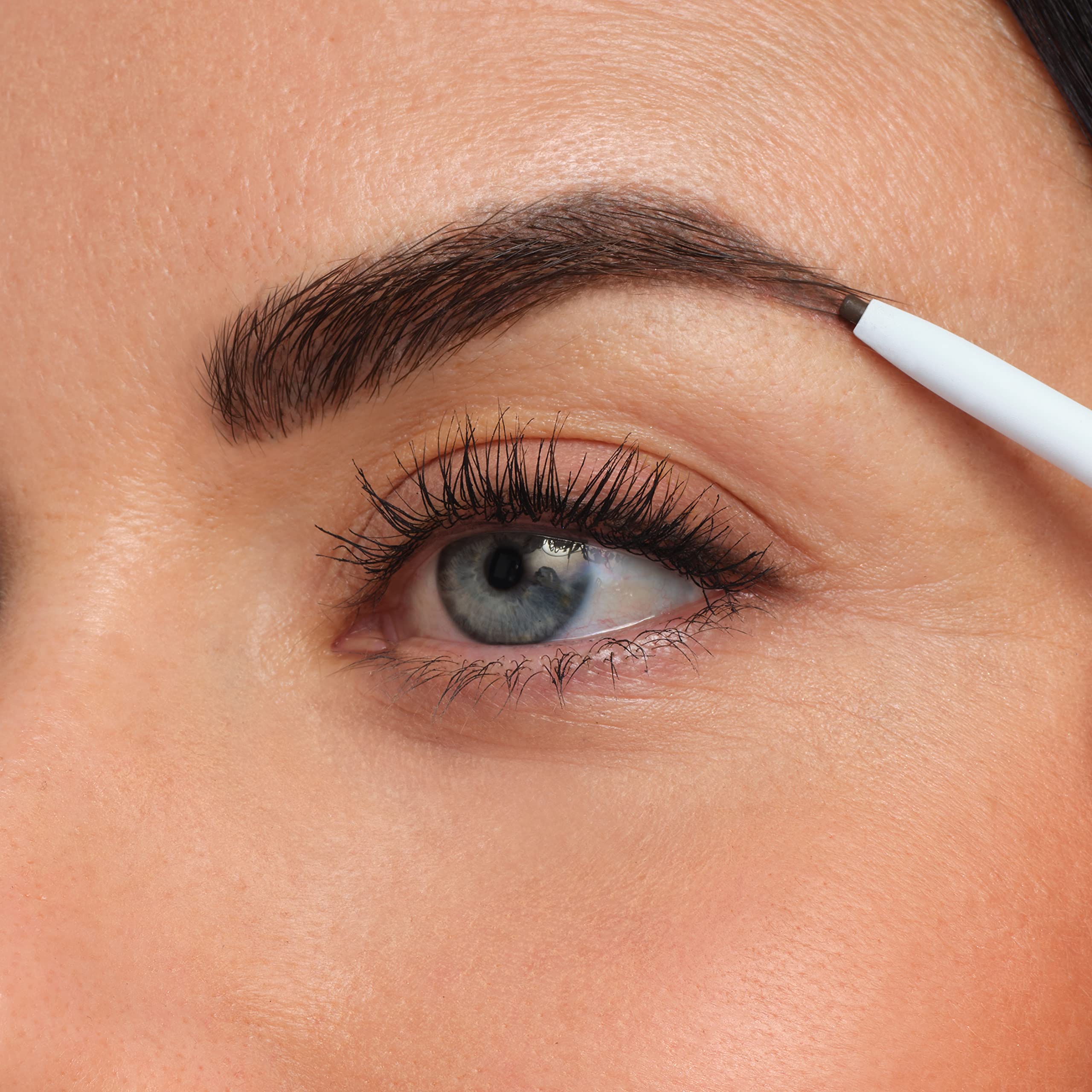 Jane Iredale PureBrow Ash Blonde packaging close-up shows retractable design