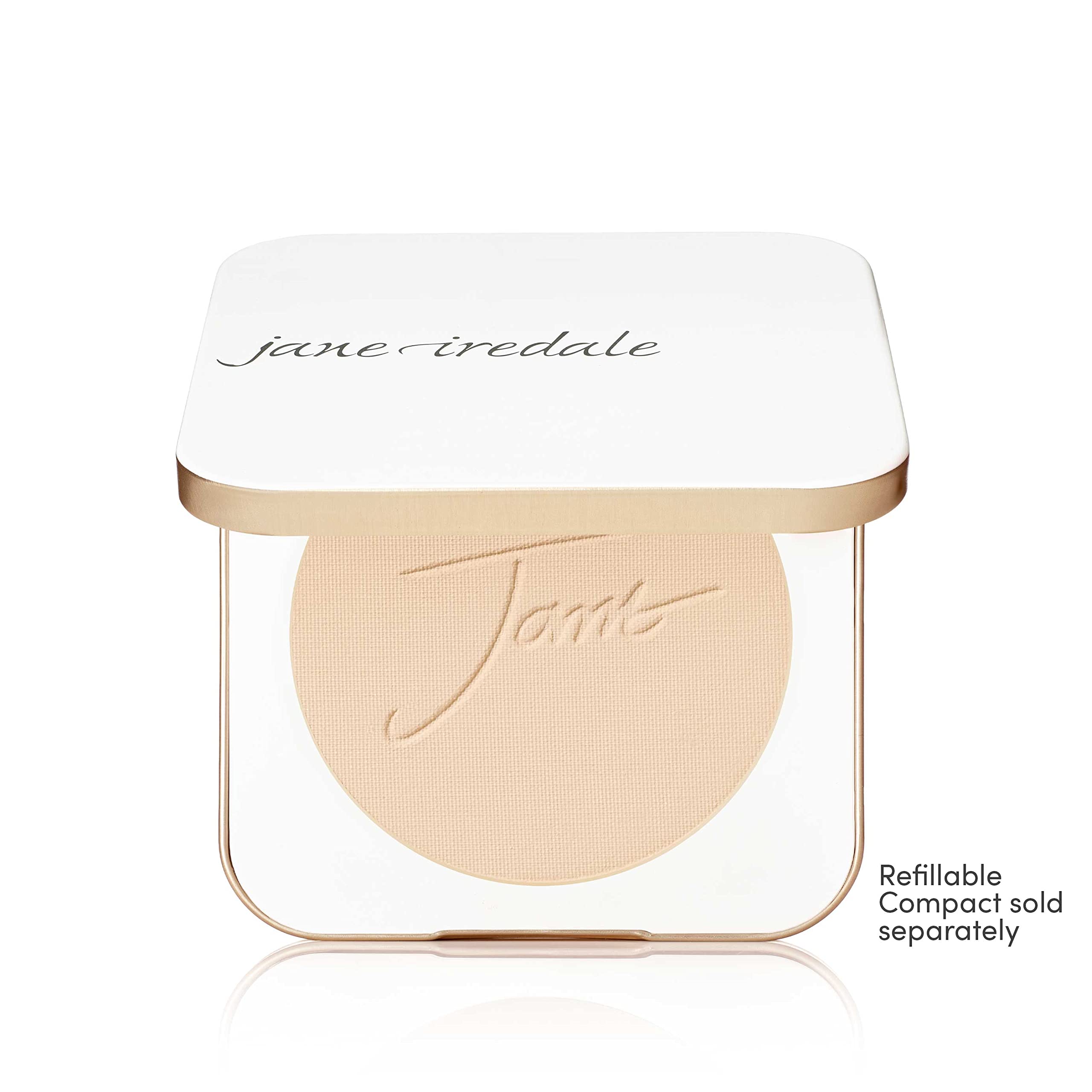 Jane Iredale PurePressed Base matte finish texture shown on skin during wear