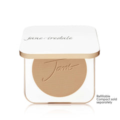 Jane Iredale PurePressed Base Refill Latte SPF coverage highlights broad-spectrum protection with a matte finish