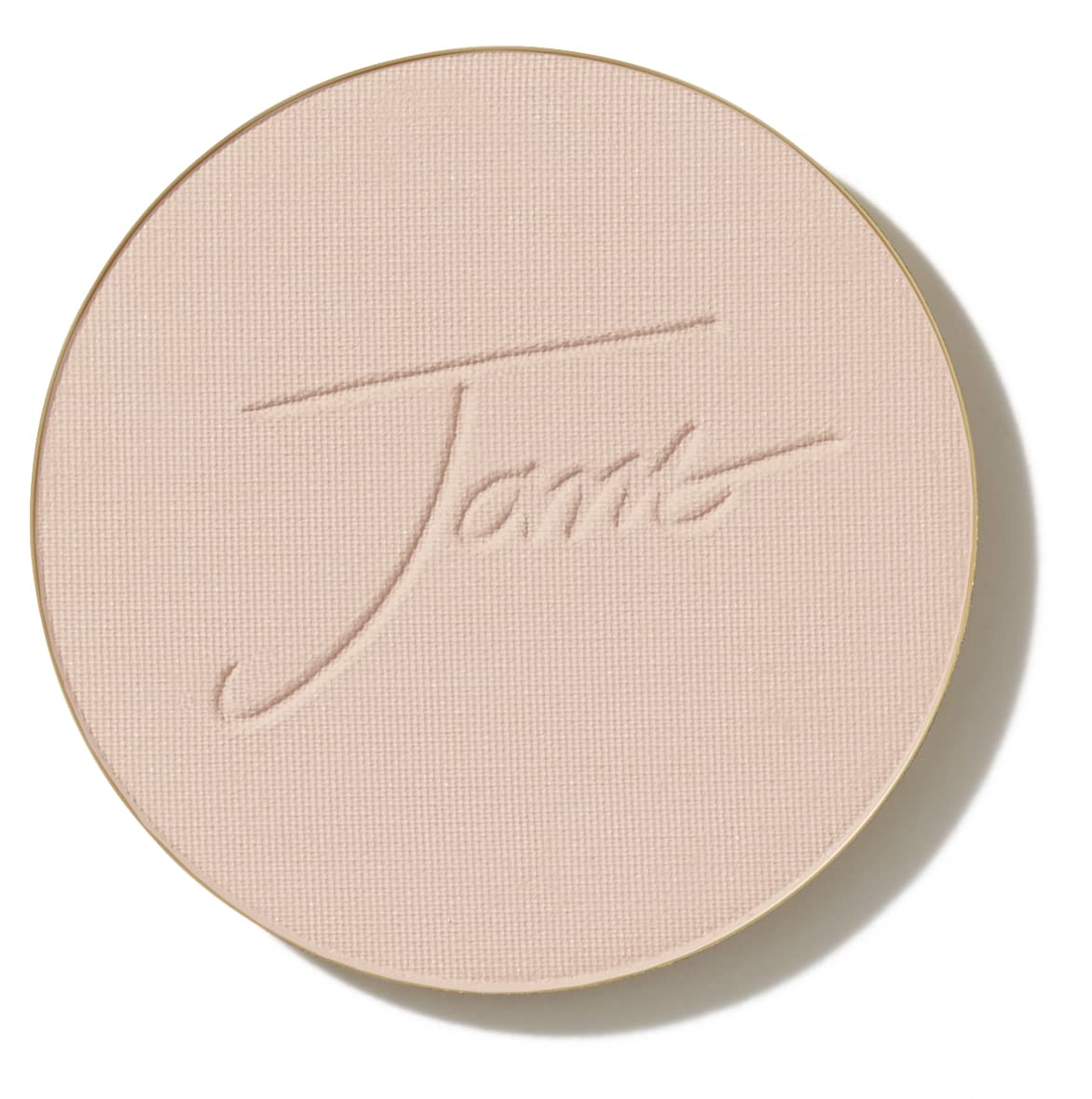 Jane Iredale PurePressed Base refill in Light Beige open compact for quick touch-ups