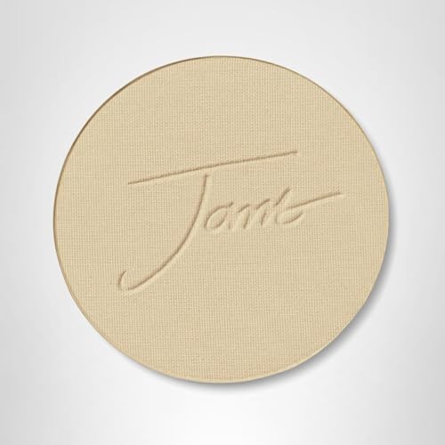 Jane Iredale PurePressed Base Refill Warm Sienna swatch on skin shows natural tone.