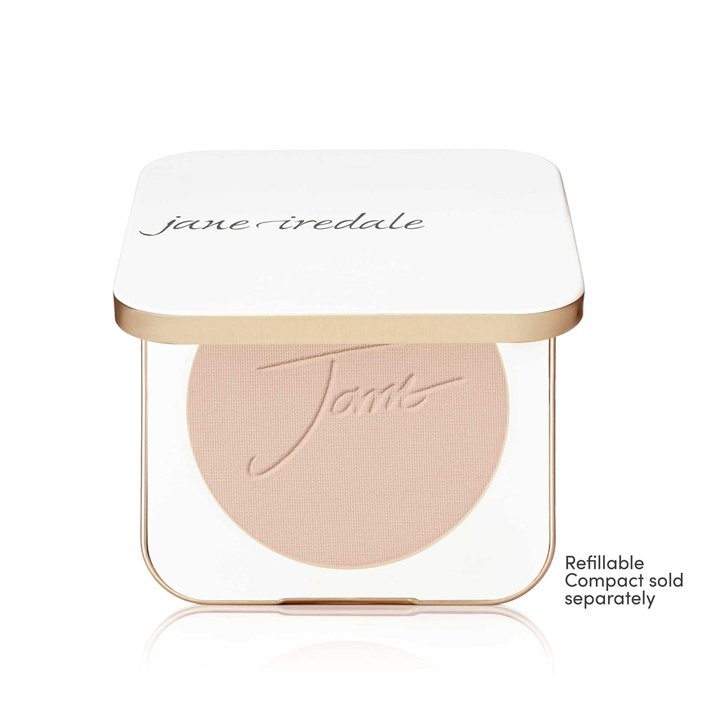 jane iredale PurePressed Base SPF label indicates broad spectrum protection