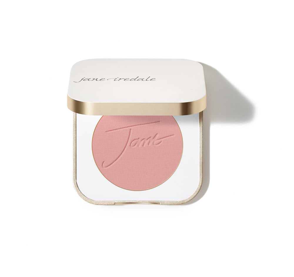 Jane Iredale PurePressed Blush delivers a soft wash of color for everyday glow.