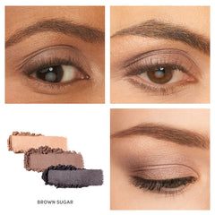 Jane Iredale PurePressed Eye Shadow Triple creamy texture enables smooth application.