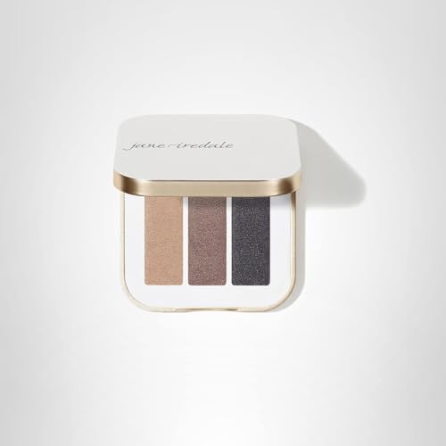 Jane Iredale PurePressed Eye Shadow Triple full look for day-to-night versatility.