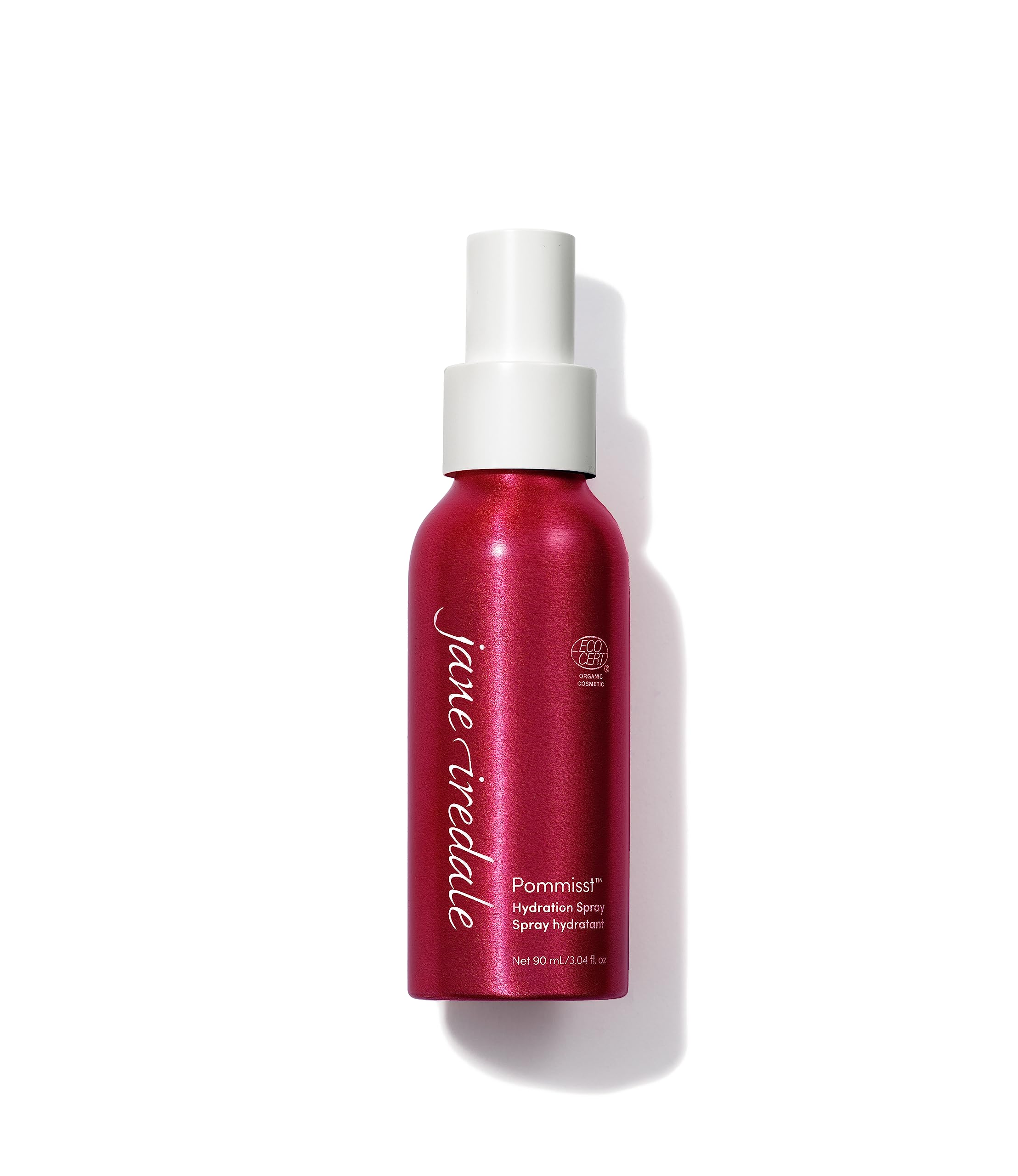 jane iredale pommisst bottle front showing hydrating mist for daily skincare.