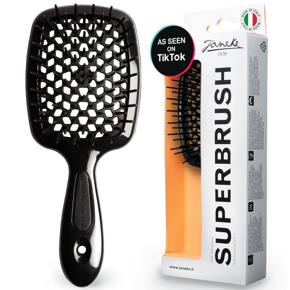 Janeke Superbrush with vented honeycomb design speeds up drying