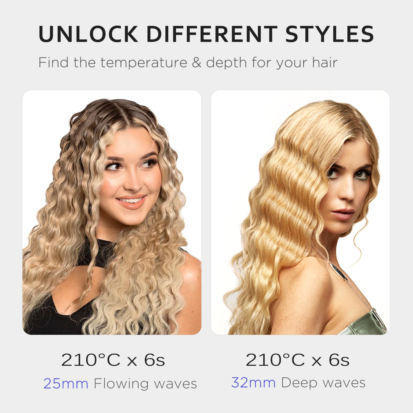 janelove four temperature settings provide precise control for different hair types