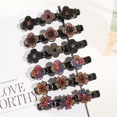 JANFUN 12pcs braided hair clip set multi-style highlights versatile styling options.