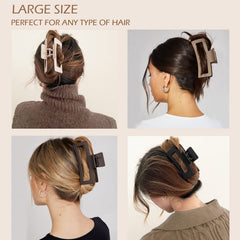 JANFUN everyday-use hair clip shown during skincare routine and casual wear