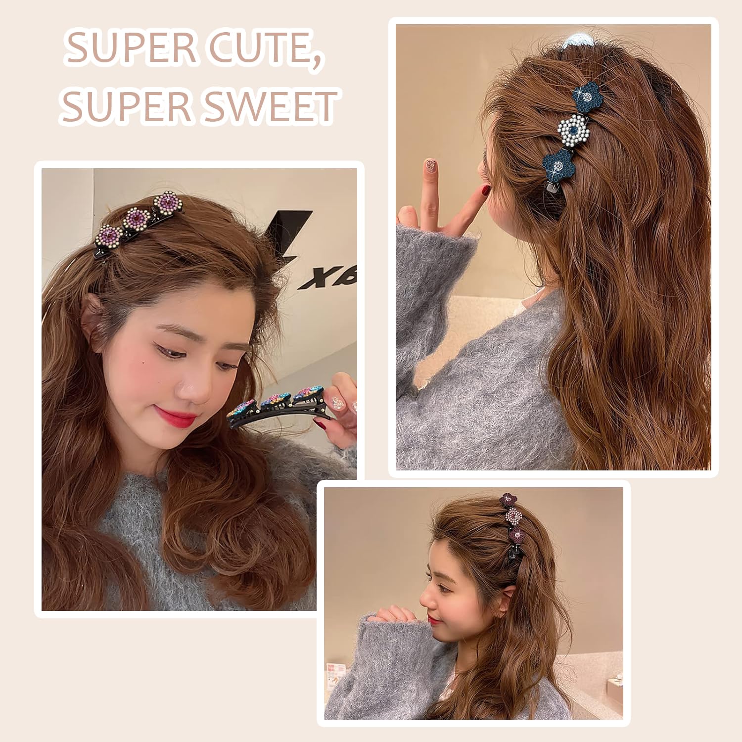 JANFUN hair clip for bangs styling idea keeps fringe neat throughout day.