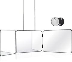 JANMPASK 3 Way Mirror front view for DIY haircut precision and styling.
