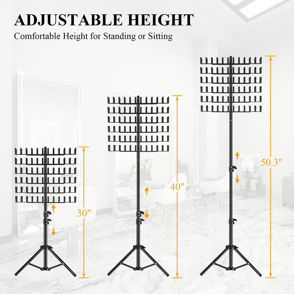 JANMPASK braiding rack height-adjustable base supports comfortable sitting or standing braiding