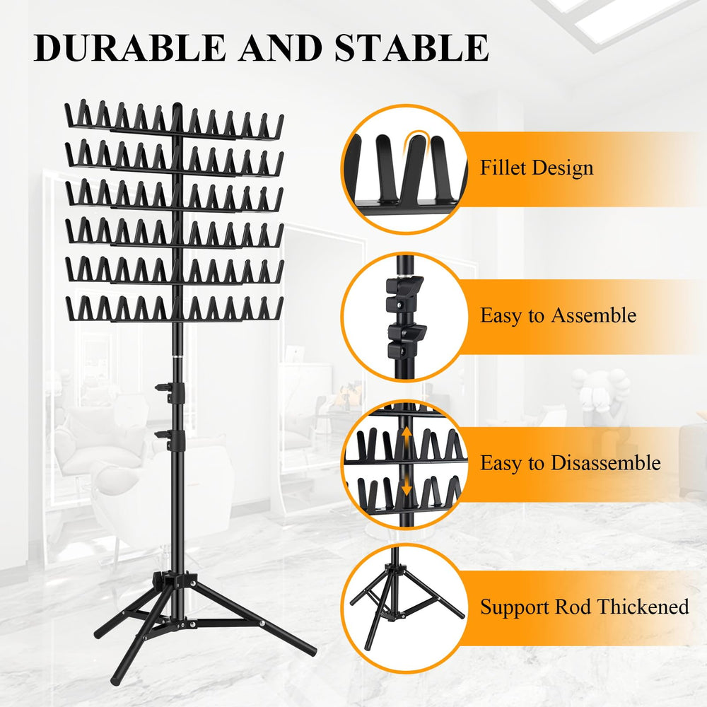 JANMPASK braiding rack snap-on assembly makes setup quick and tool-free