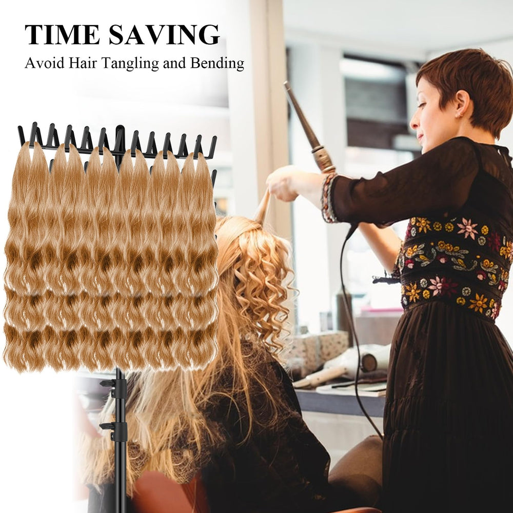 JANMPASK braiding rack's sturdy base delivers stable support during busy braiding workflows
