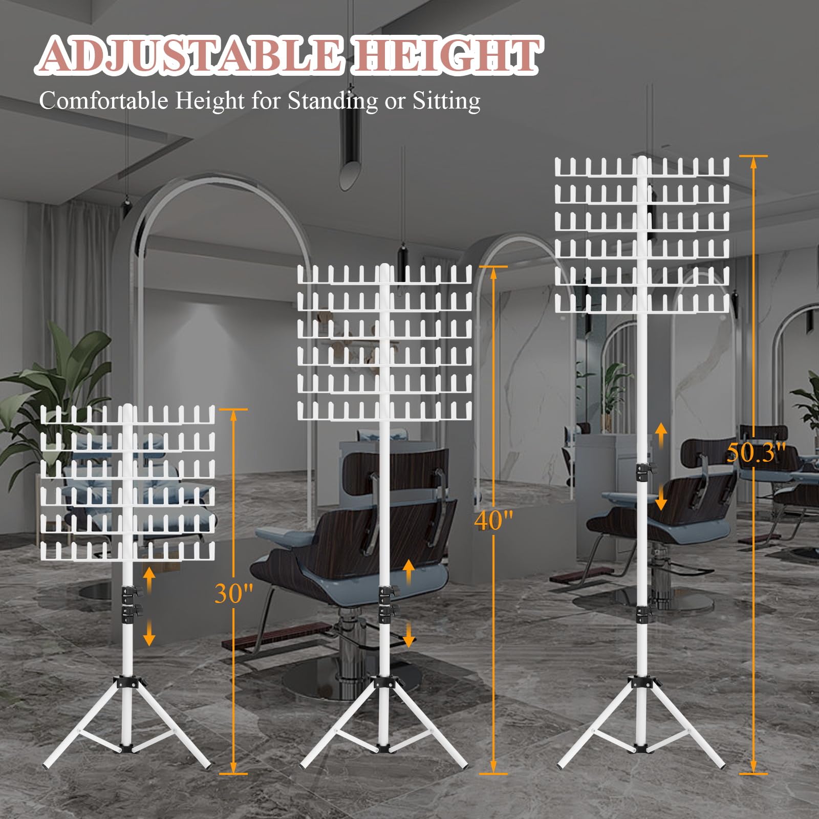JANMPASK double-sided braiding rack enhances capacity and keeps strands orderly.