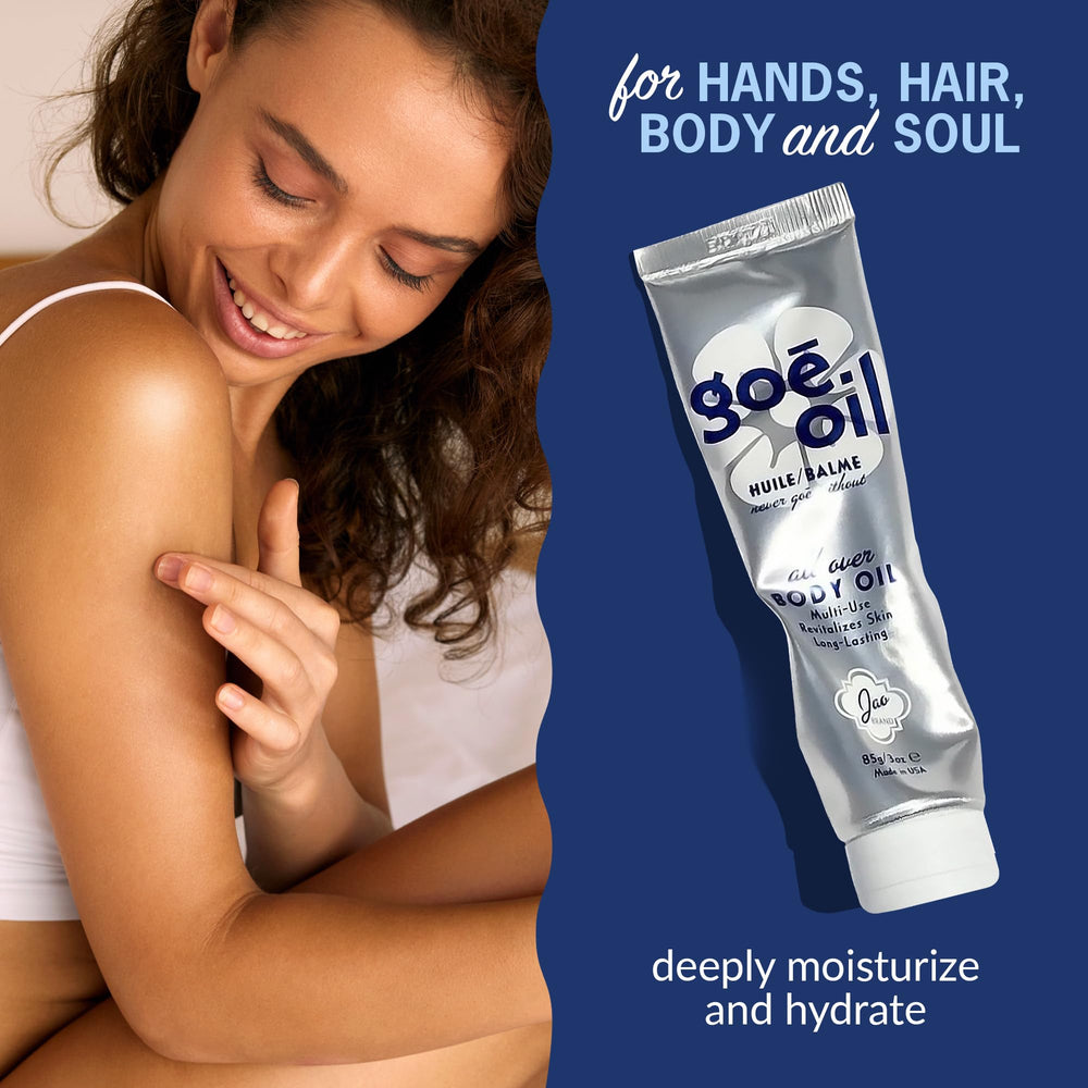 Jao Goē Oil hand application highlights versatile moisture that soothes dry skin.