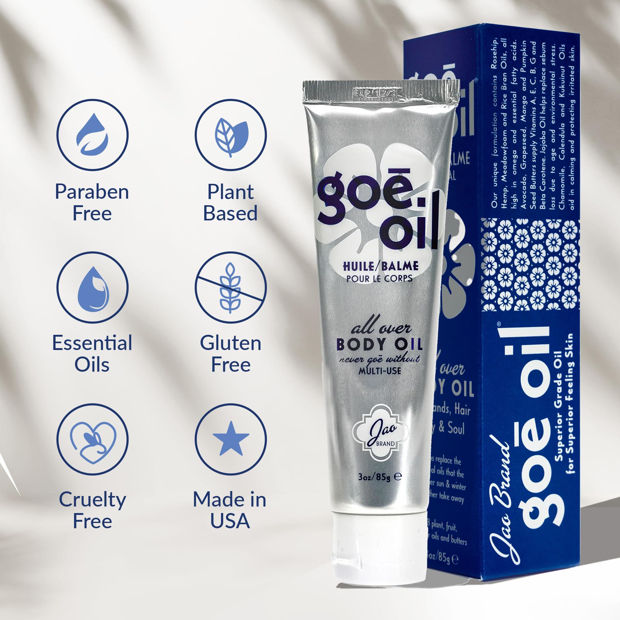 Jao Goē Oil pre-shave scene highlights soothing, lightweight oil prep.