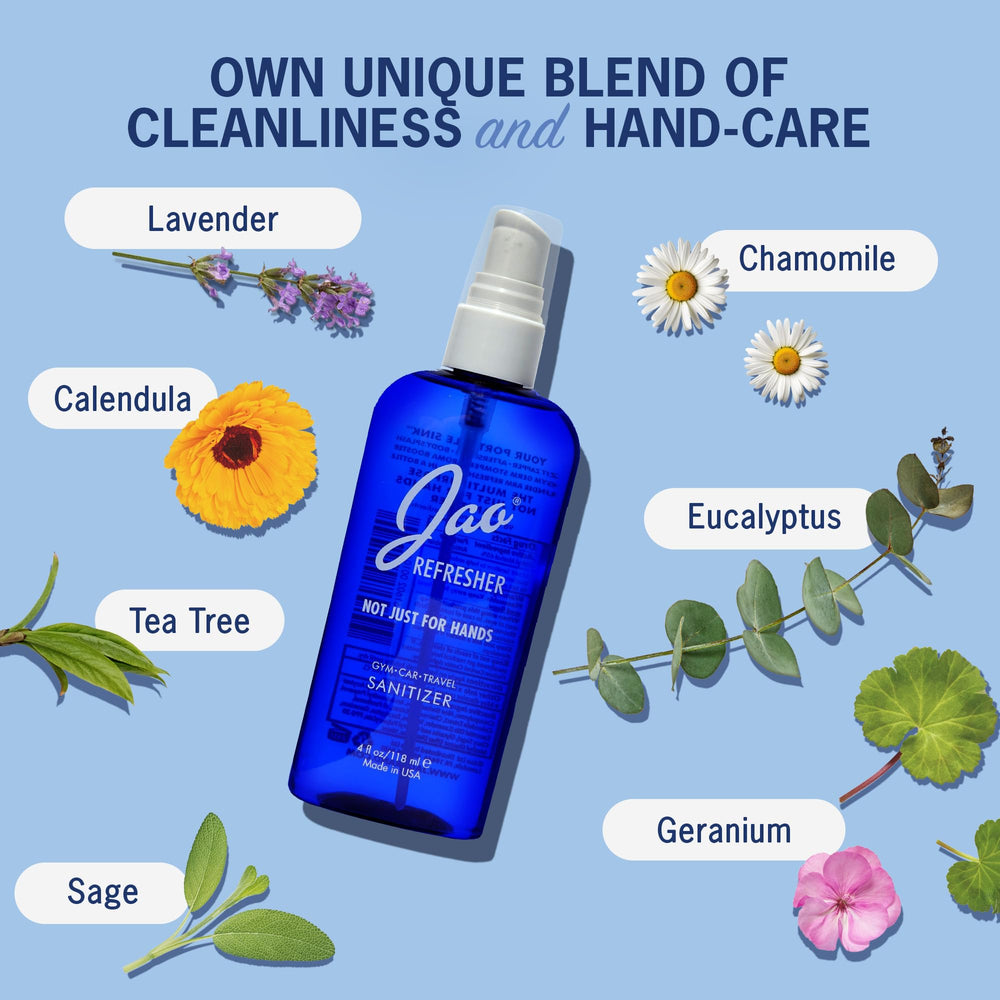 Jao Refresher aftershave splash delivering gentle, aromatic skin refresh.
