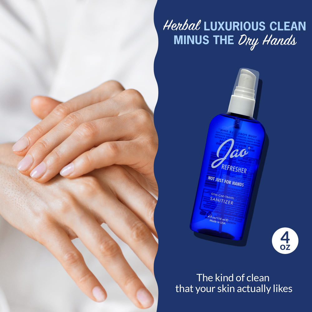 Jao Refresher compact bottle shows multipurpose care in a single spritz.