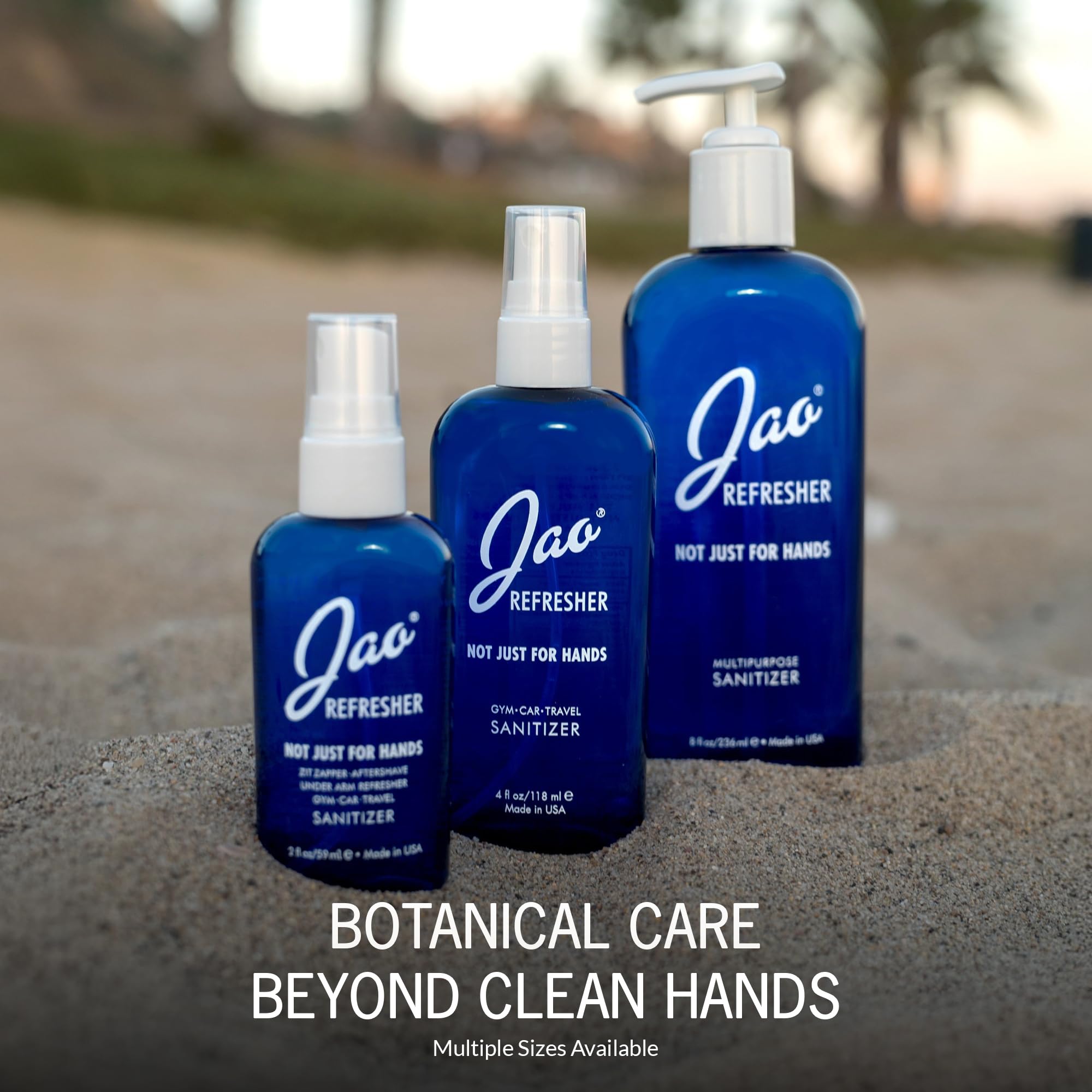 Jao Refresher sensitive skin formula shown for gentle cleansing.