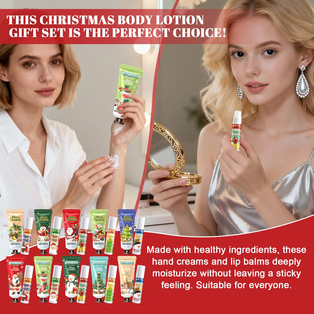 JAOJAO Christmas hand cream bulk close-up highlighting creamy formula and non-greasy feel.