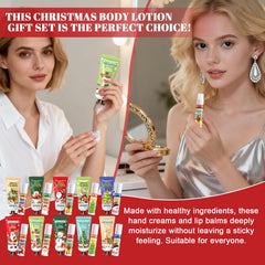 JAOJAO Christmas hand cream bulk close-up highlighting creamy formula and non-greasy feel.