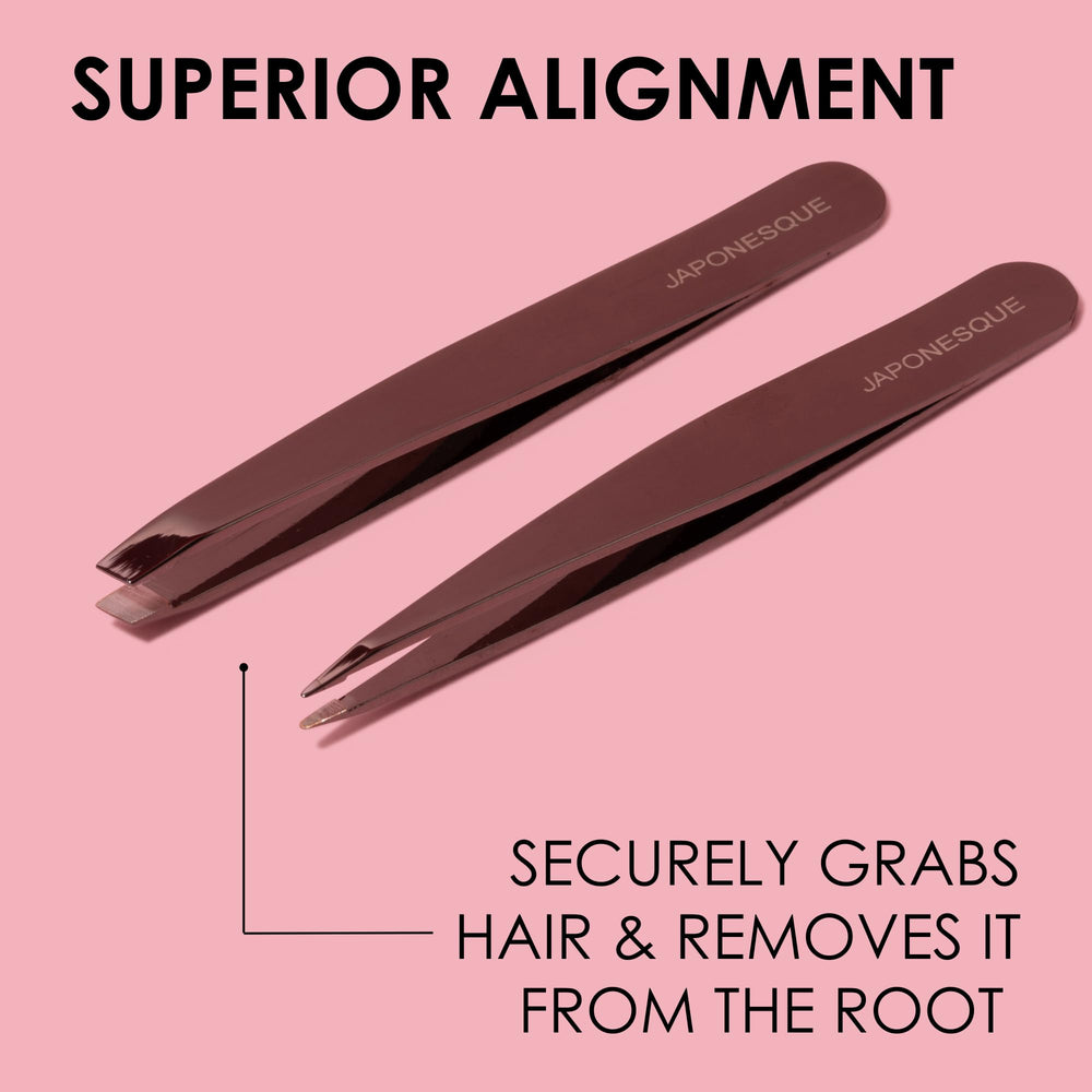 JAPONESQUE stainless tips close-up for reliable brow shaping