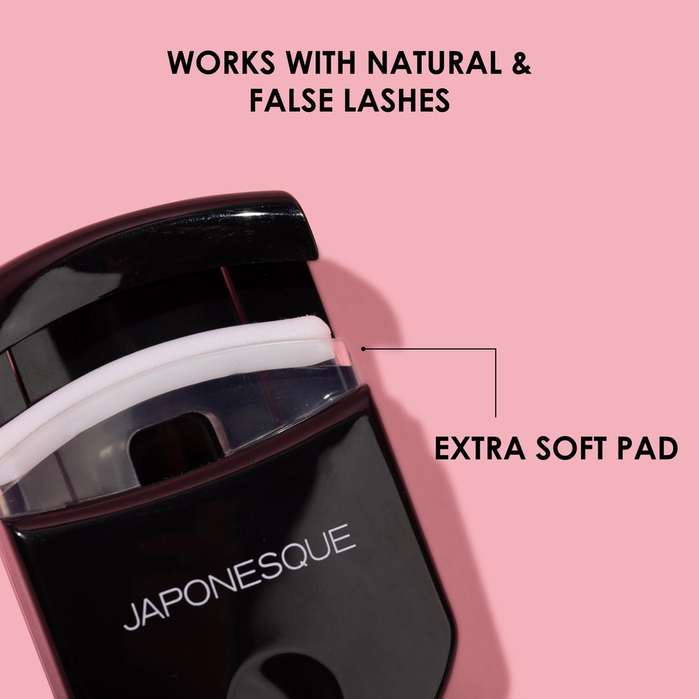 Plastic surface of JAPONESQUE curler, easy to wipe clean after use.