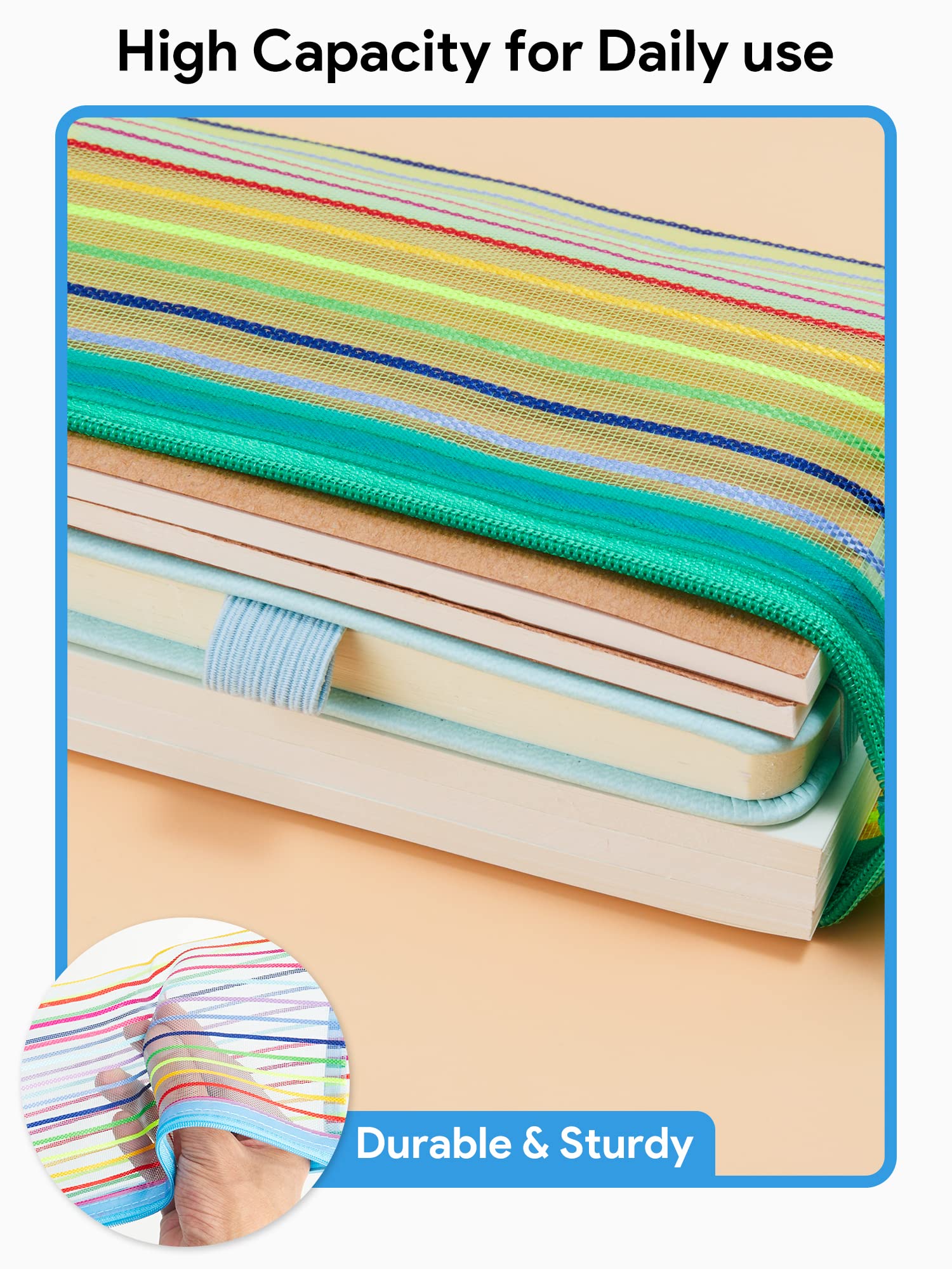 JARLINK mesh pouch ideal for cosmetics and travel essentials