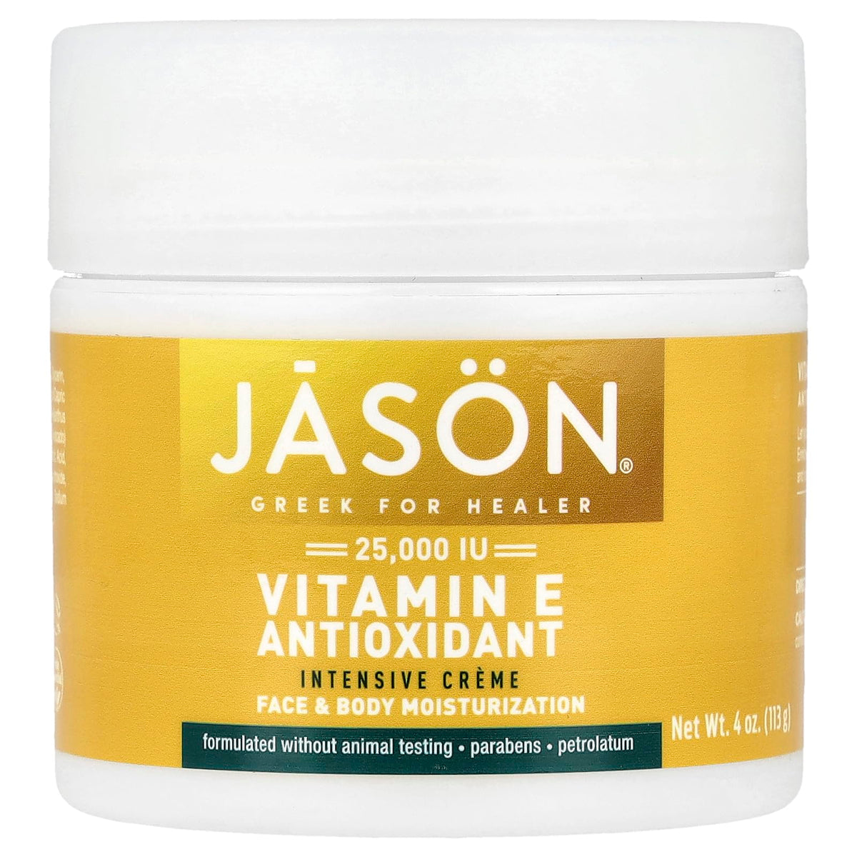 JASON Vitamin E Age Renewal Creme jar highlighting rich hydration for mature skin