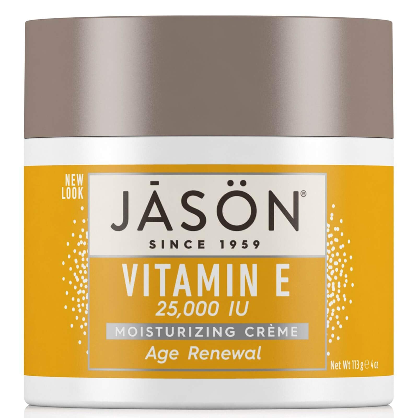 JASON Age Renewal Vitamin E 25,000 IU creme pack-of-2 provides deep hydration for aging skin.