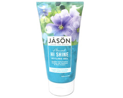 JASON Flaxseed Hi-Shine Styling Gel close-up shows smooth texture and natural shine.