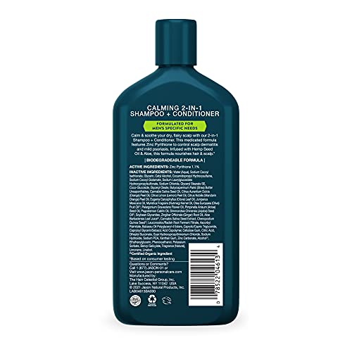 Jason Men's Calming 2-in-1 pump-action makes quick, even distribution during showers