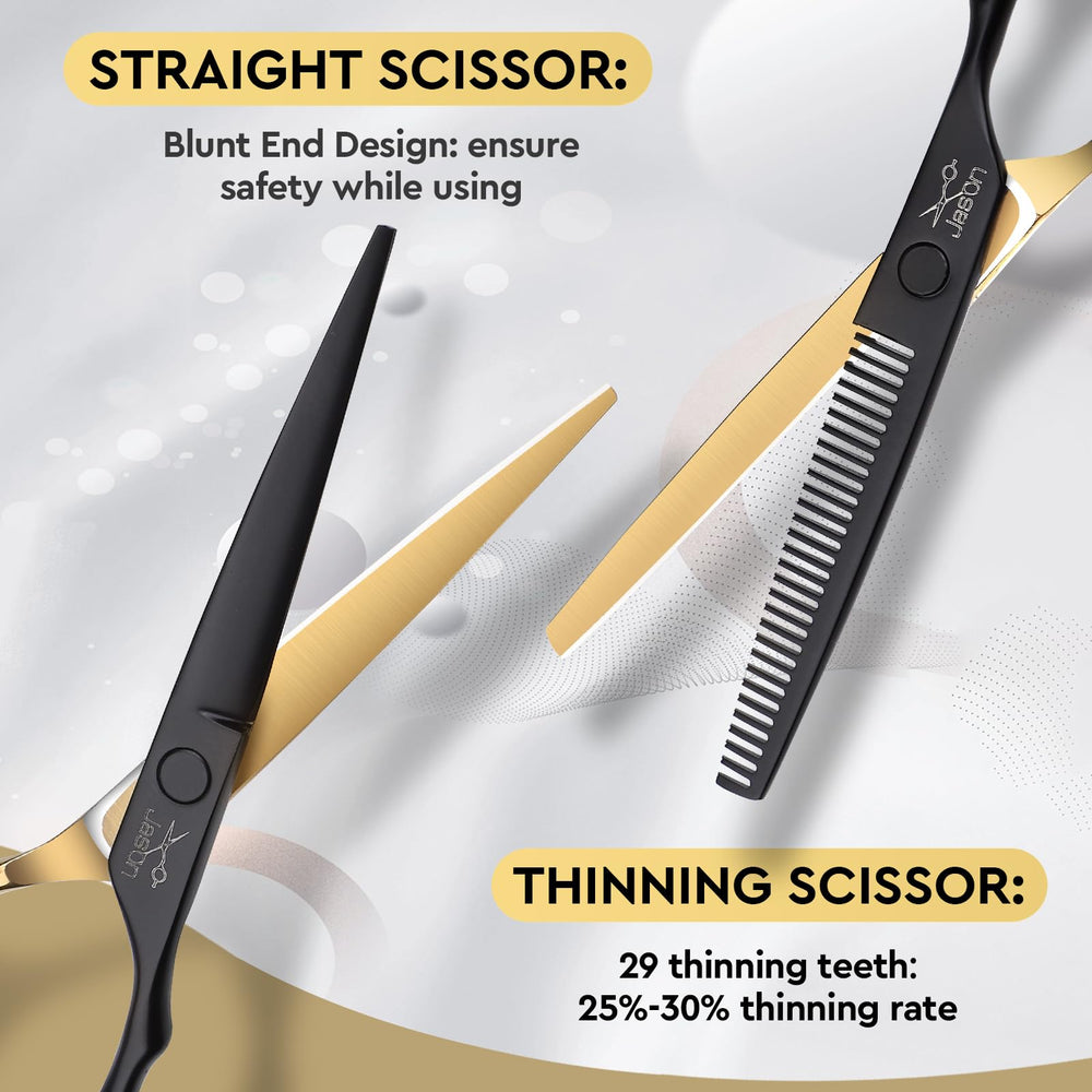 Jason kit includes two combs and two hairpins for styling versatility.