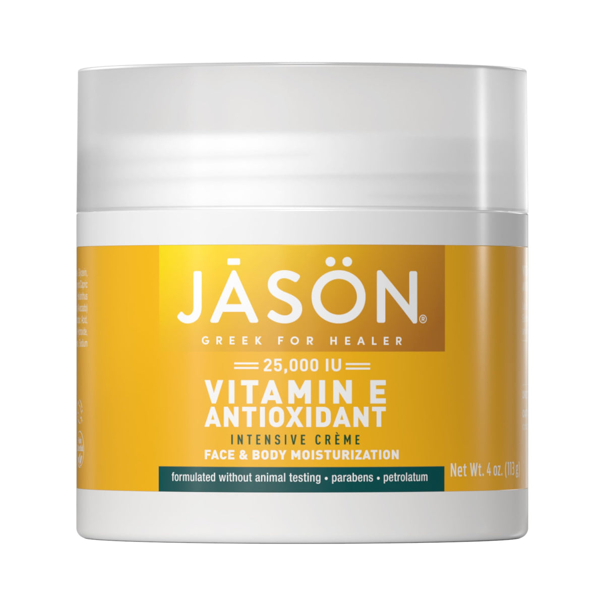 JASON Vitamin E Intensive Creme bottle closeup for deep hydration