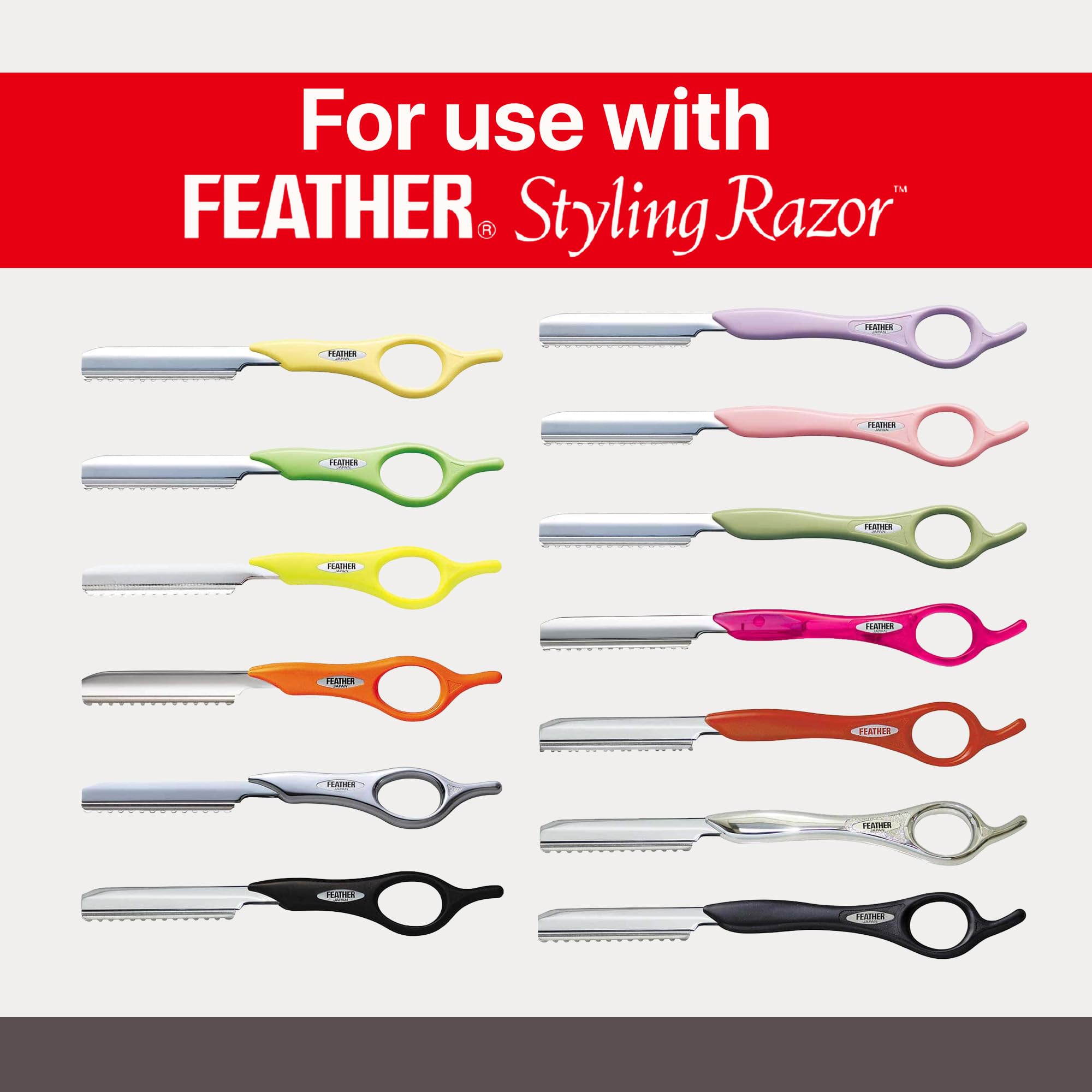 Jatai Feather Styling Razor blades smooth glide for feathering and layering with confidence.