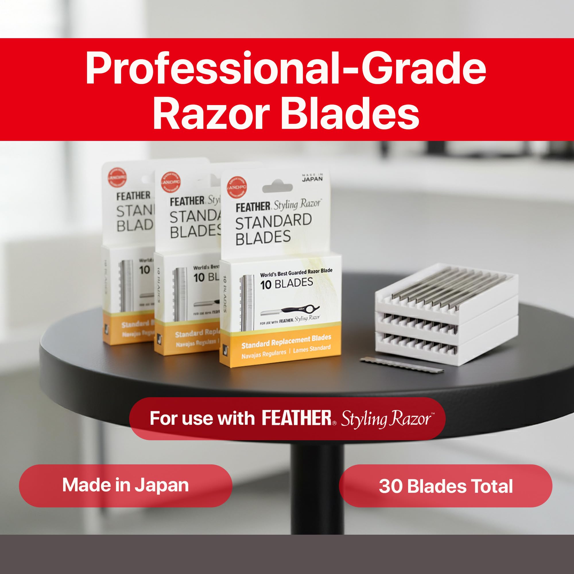 Jatai Feather Styling Razor blades professional-grade tools for consistent salon-quality results.