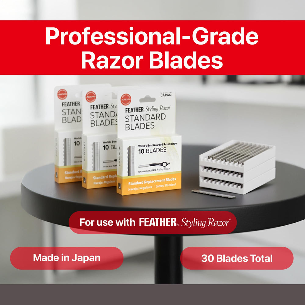Jatai Feather Styling Razor blades professional-grade tools for consistent salon-quality results.