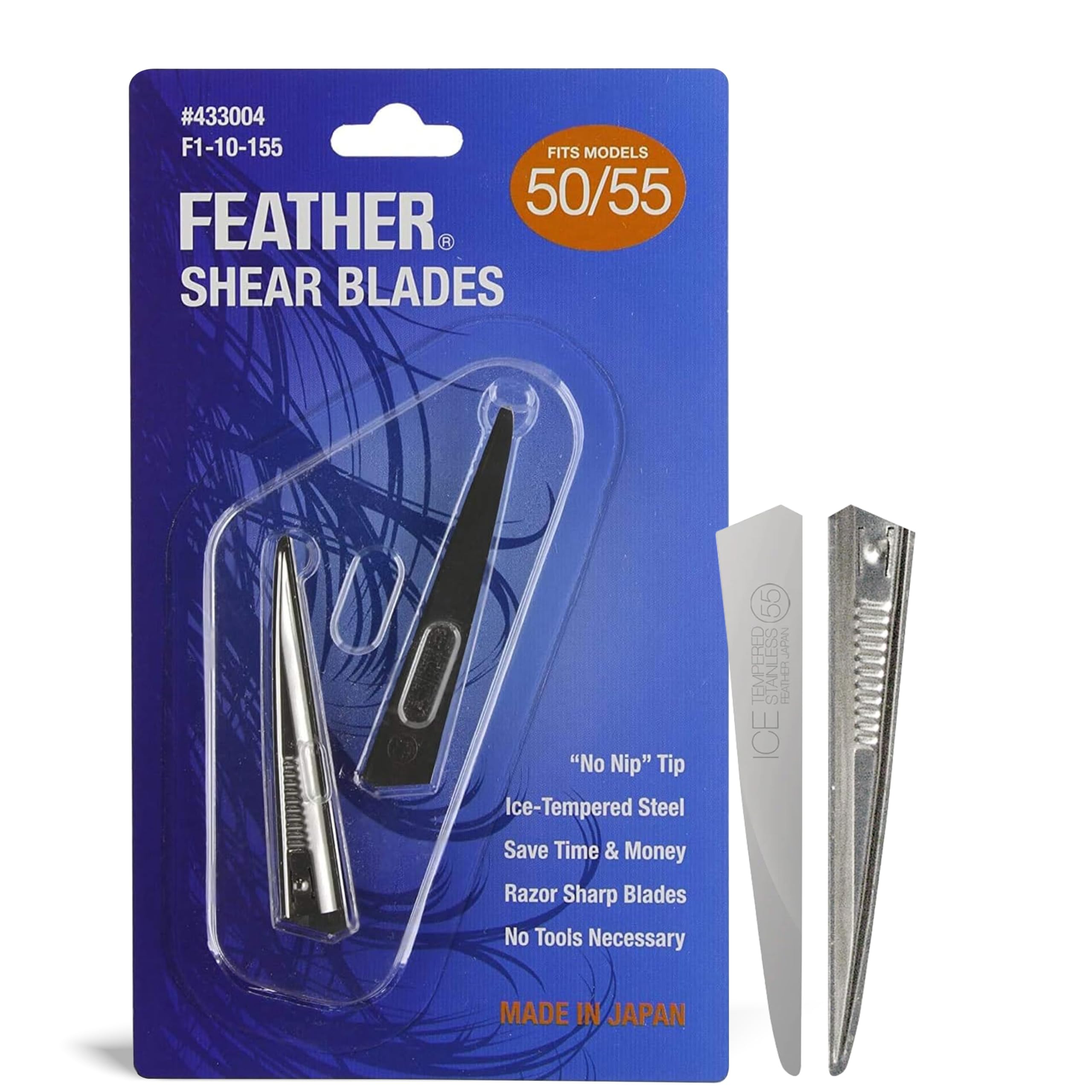 Jatai Feather switch-blade blades fit 50/55 for precise professional cutting.