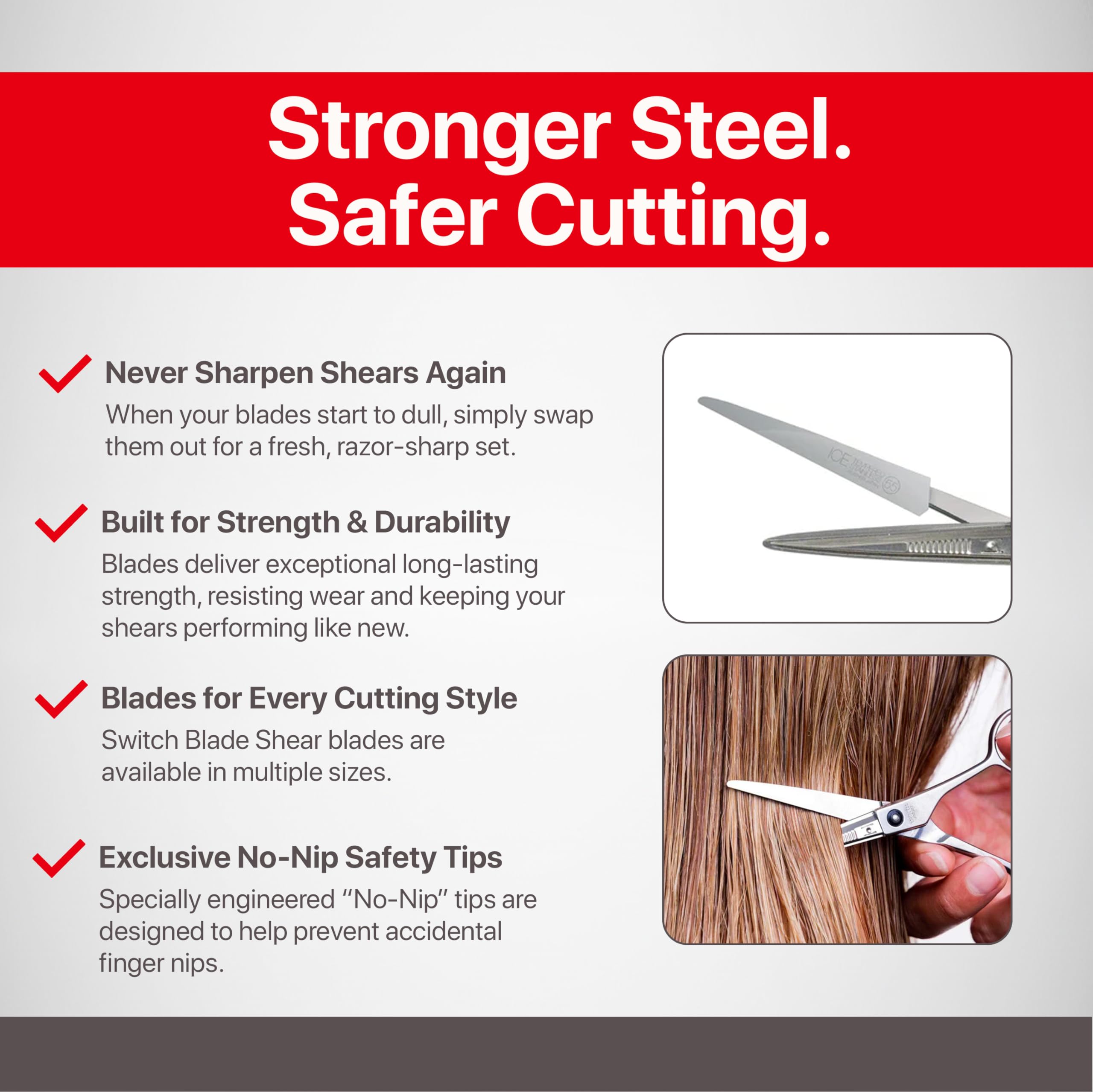 Jatai Feather replacement blades shown tool-free quick swap.