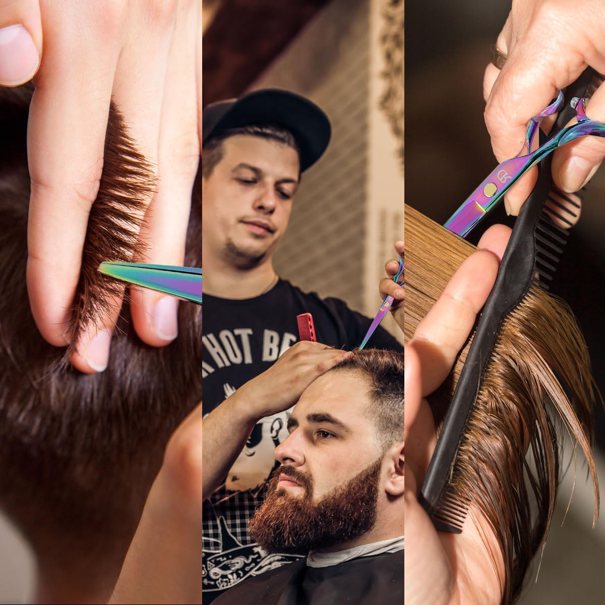 Javenproliu Rainbow includes combs and a leather storage bag for tidy at-home setups.